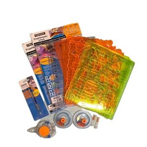 Stencils by Fiskars and cutting tools Bundle
